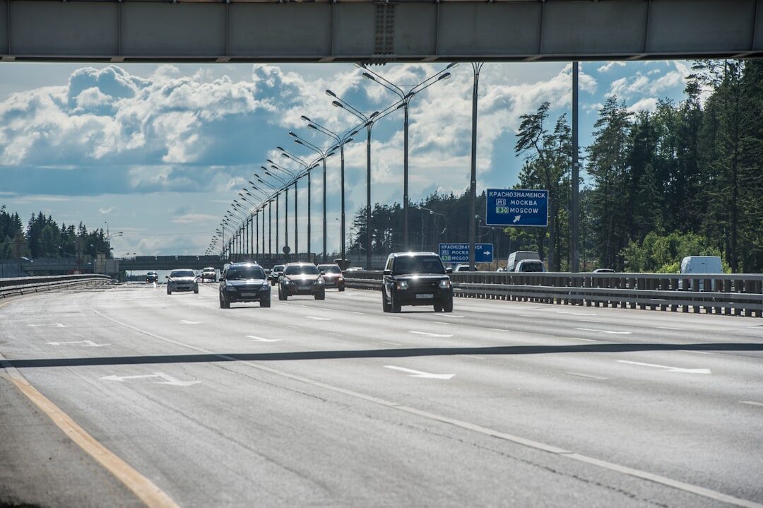 electric car on highway