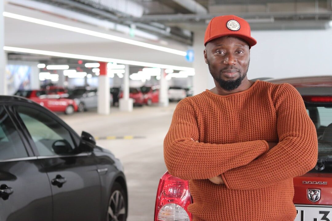 person selling used car